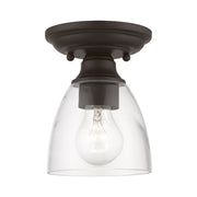 Montgomery Petite Semi-Flush Mount in Bronze