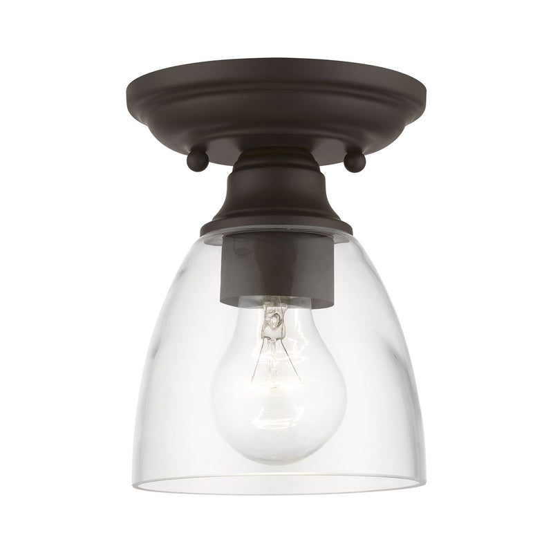 Montgomery Petite Semi-Flush Mount in Bronze