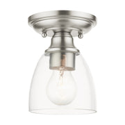 Montgomery Petite Semi-Flush Mount in Brushed Nickel