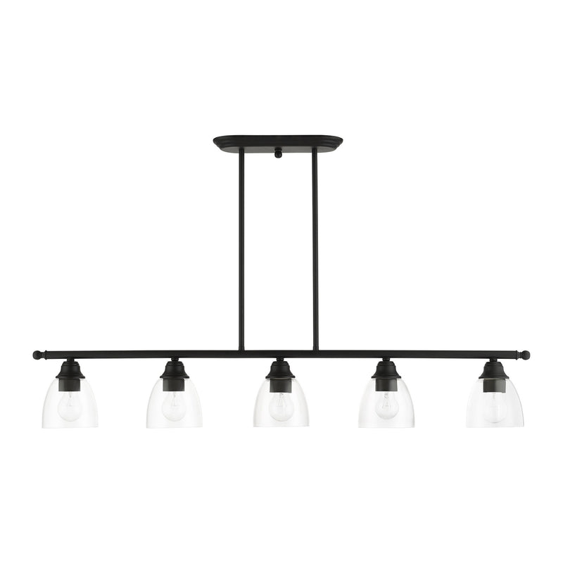 Montgomery 5-Light Linear Chandelier in Black