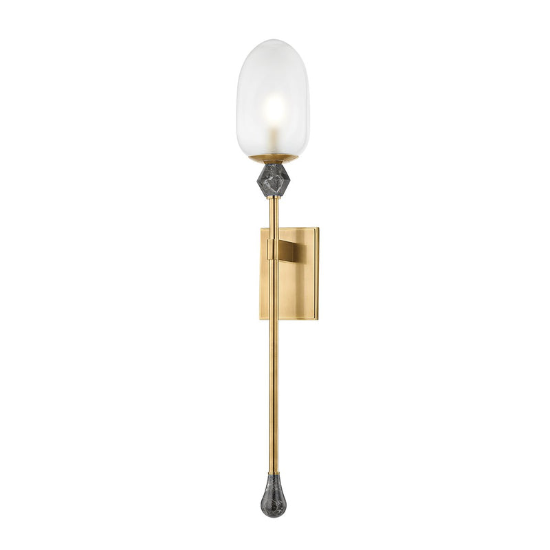 Daith Wall Sconce in Vintage Brass