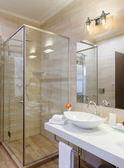Bohin 2 Light 16" Vanity in Chrome in a room setting