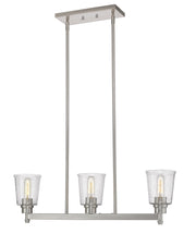 Bohin 3 Light 30" Linear Pendant in Brushed Nickel