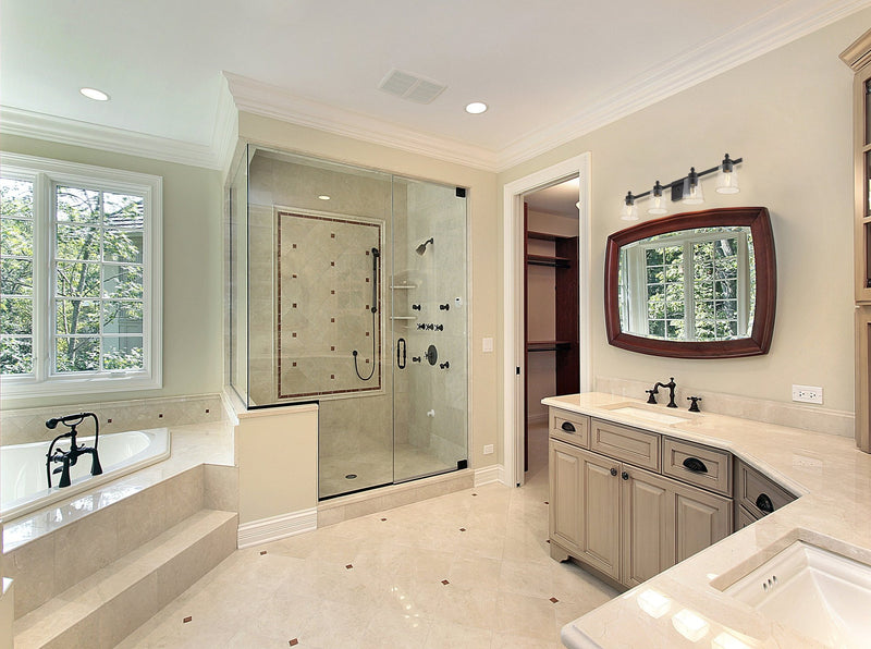 Bohin 4 Light 32" Vanity in Matte Black in a room setting