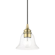 Moreland Mini Pendant in Antique Brass