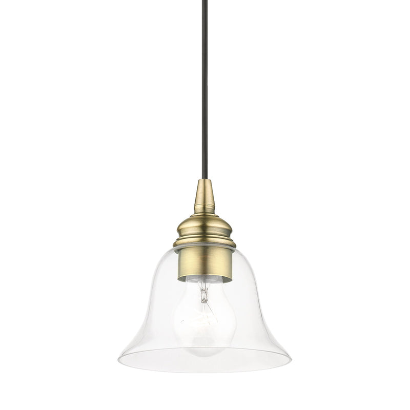 Moreland Mini Pendant in Antique Brass