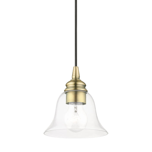 Moreland Mini Pendant in Antique Brass