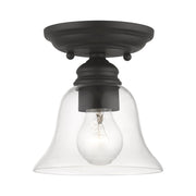 Moreland Small Semi-Flush Mount in Black