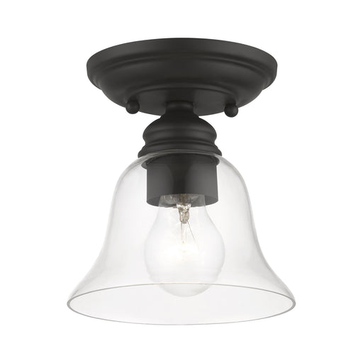 Moreland Small Semi-Flush Mount in Black