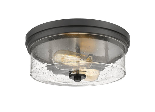 Bohin 2 Light 13" Flush Mount in Matte Black