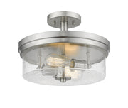 Bohin 2 Light 13" Semi Flush Mount in Brushed Nickel
