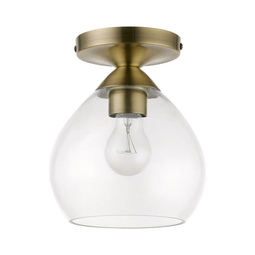 Catania Semi-Flush Mount in Antique Brass