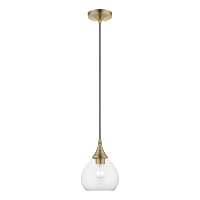 Catania Mini Pendant in Antique Brass