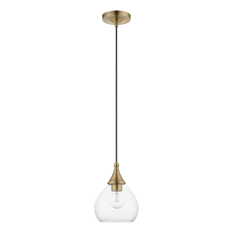 Catania Mini Pendant in Antique Brass