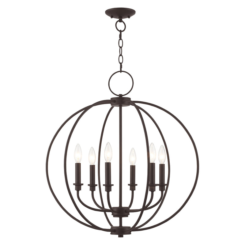 Milania 6-Light Chandelier in Bronze