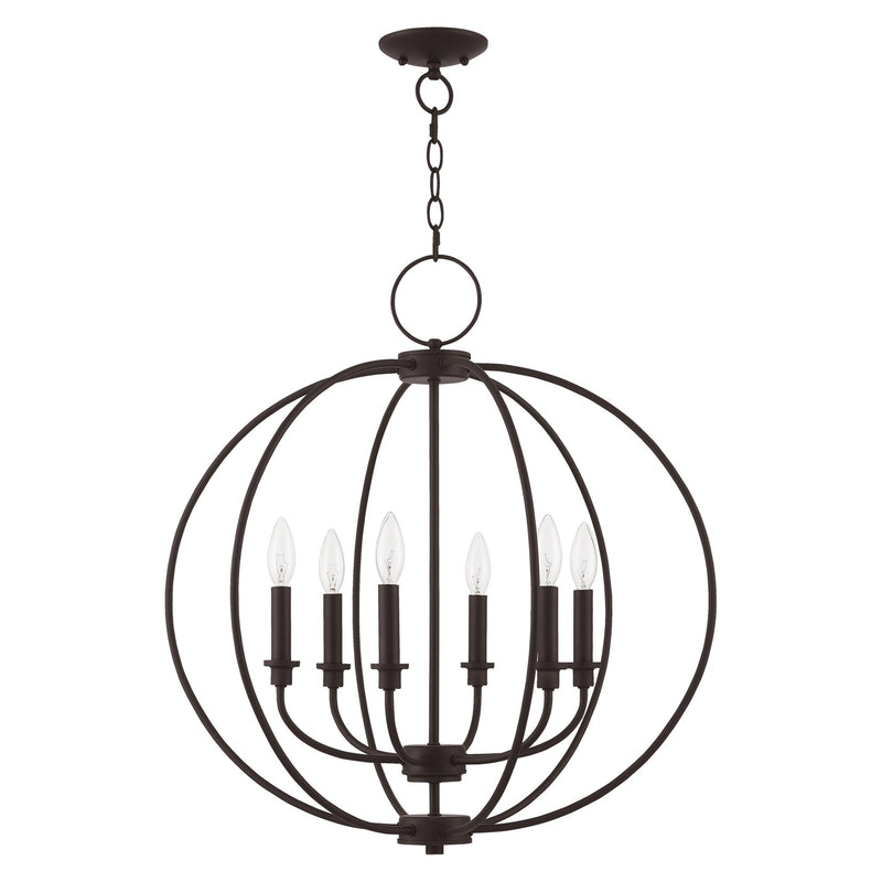 Milania 6-Light Chandelier in Bronze