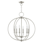 Milania 6-Light Chandelier in Brushed Nickel
