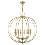 Milania 8-Light Chandelier in Antique Brass