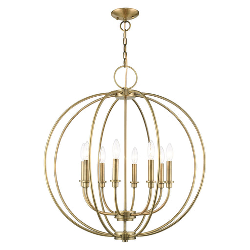 Milania 8-Light Chandelier in Antique Brass