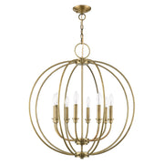 Milania 8-Light Chandelier in Antique Brass