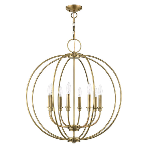 Milania 8-Light Chandelier in Antique Brass