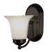 Rusty 1-Light Wall Sconce in Rubbed Oil Bronze with Marbleized Glass