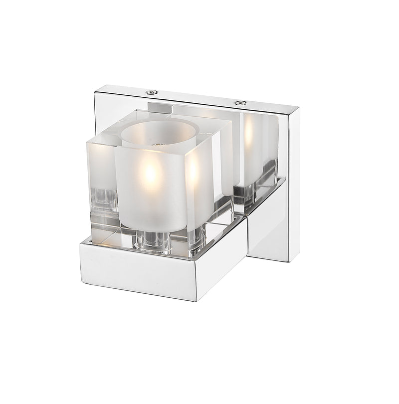 Fallon 1 Light 6" Wall Sconce in Clear + Frosted
