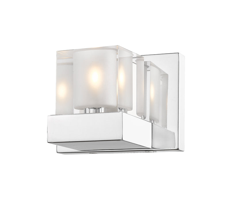 Fallon 1 Light 6" Wall Sconce in Clear + Frosted