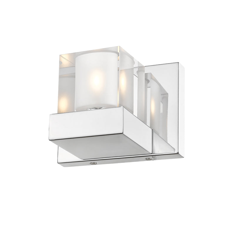 Fallon 1 Light 6" Wall Sconce in Clear + Frosted