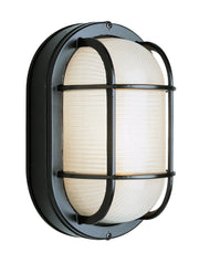 Aria 8.5" Caged Bulkhead Light in Black