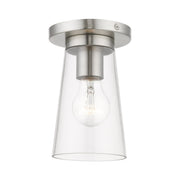 Cityview Small Flush Mount in Brushed Nickel