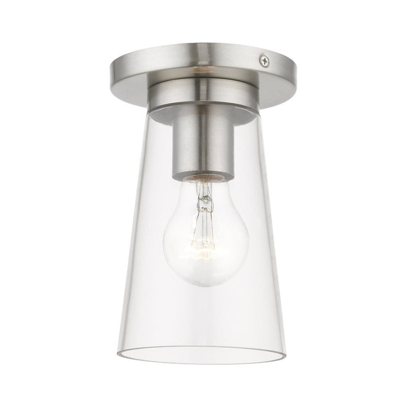 Cityview Small Flush Mount in Brushed Nickel