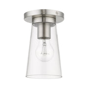 Cityview Small Flush Mount in Brushed Nickel