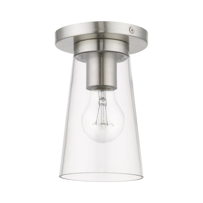 Cityview Small Flush Mount in Brushed Nickel