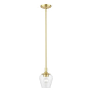 Willow Mini Pendant in Satin Brass