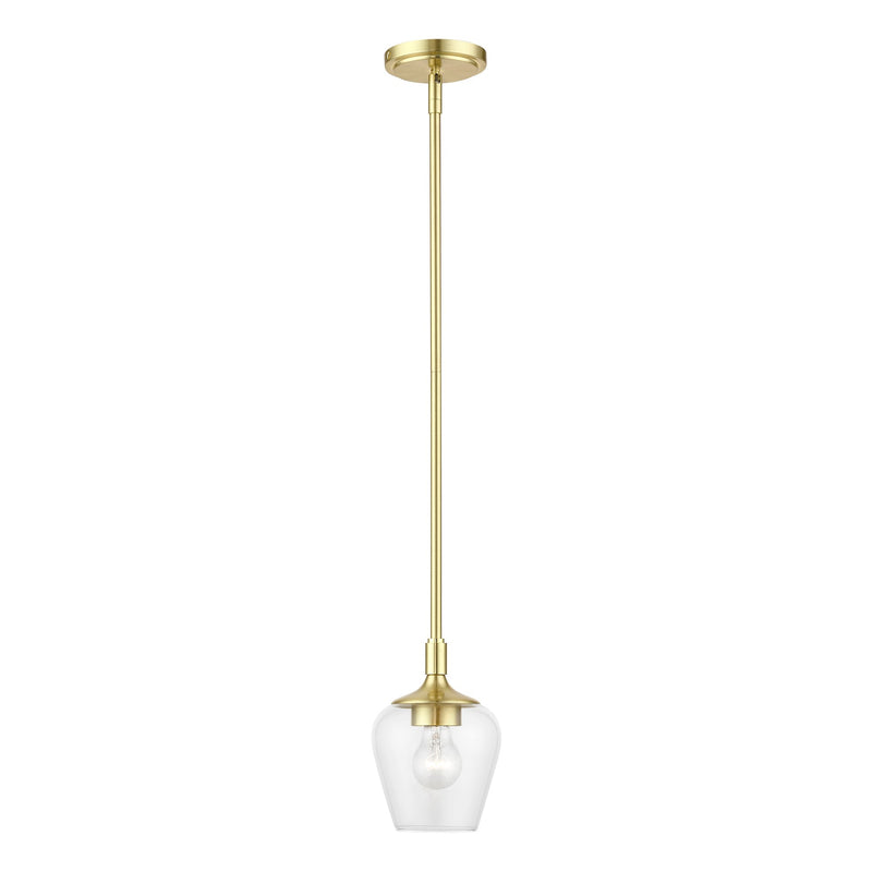 Willow Mini Pendant in Satin Brass