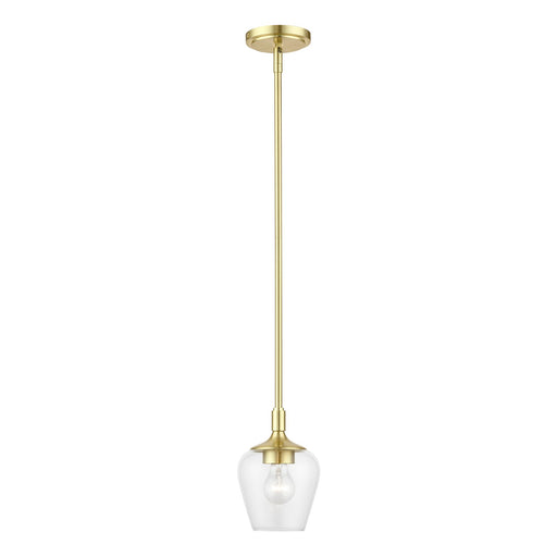 Willow Mini Pendant in Satin Brass