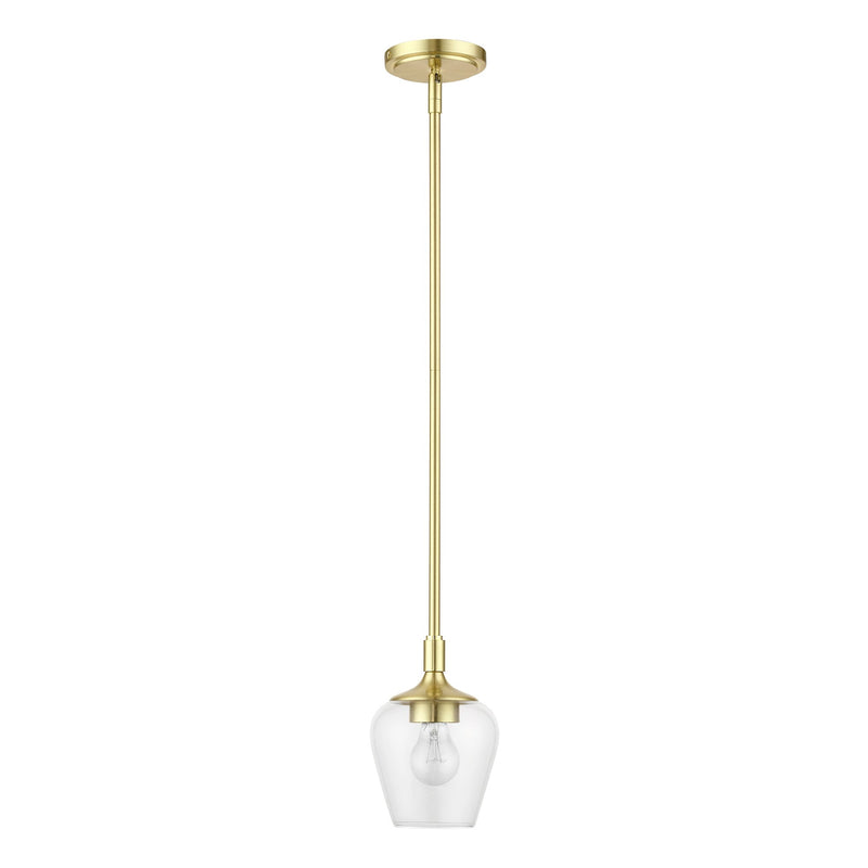 Willow Mini Pendant in Satin Brass