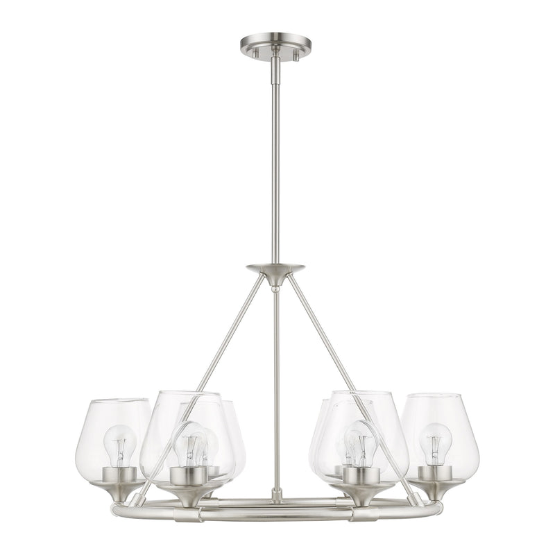 Willow 6-Light Chandelier in Brushed Nickel