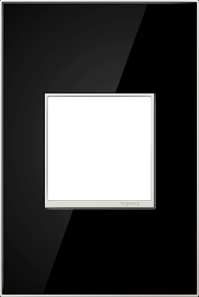 Real Materials 1-Gang Wall Plate in Mirror Black