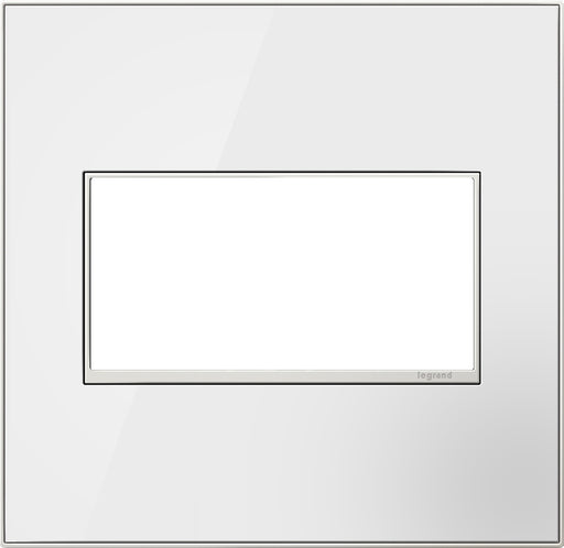 Real Materials 2-Gang Wall Plate in Mirror White
