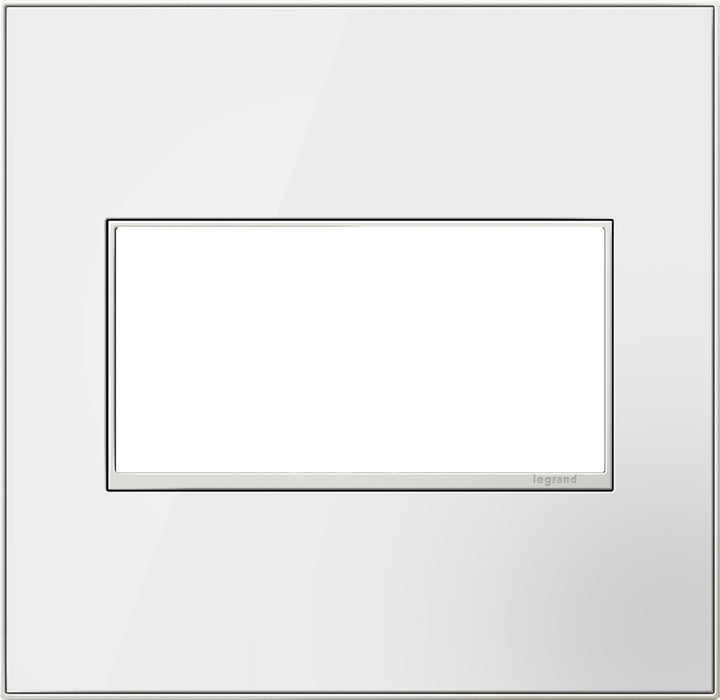 Real Materials 2-Gang Wall Plate in Mirror White