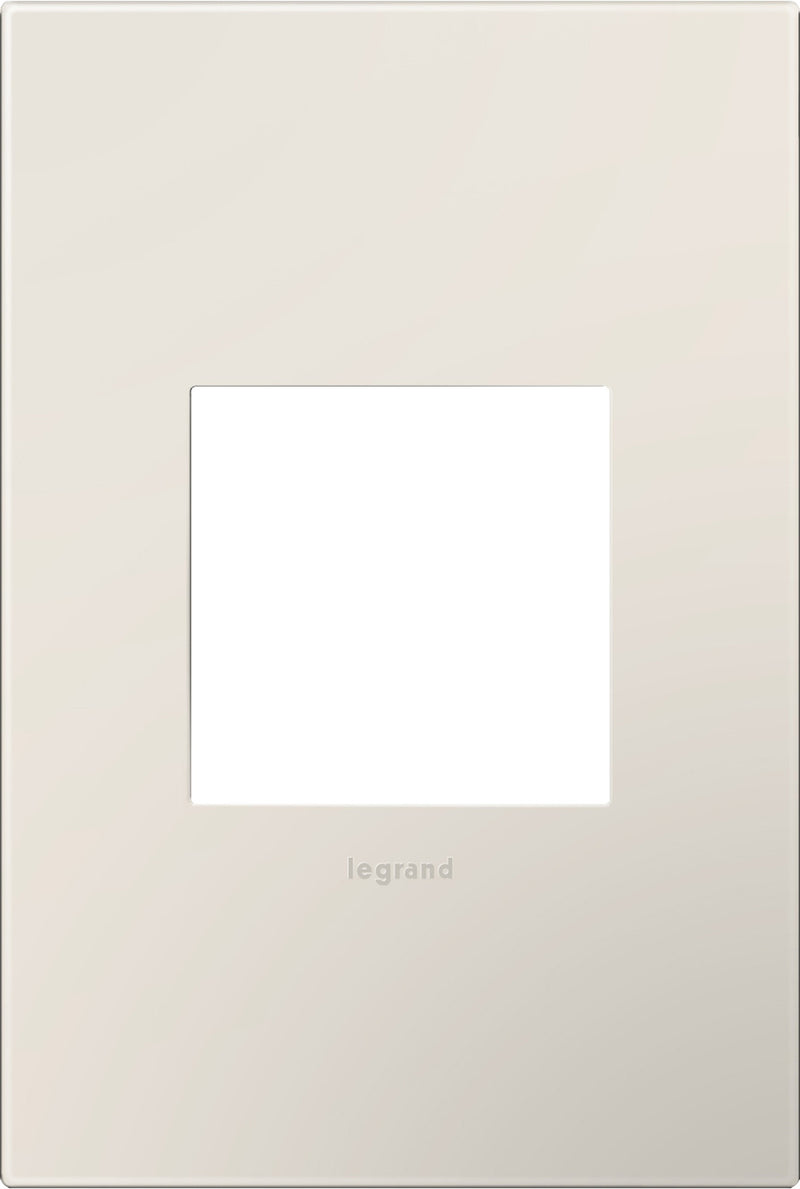 Plastics 1-Gang Wall Plate in Satin Light Almond