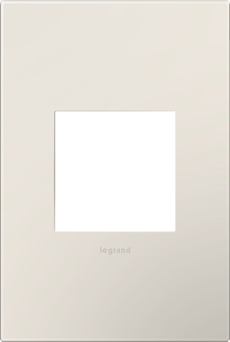 Plastics 1-Gang Wall Plate in Satin Light Almond