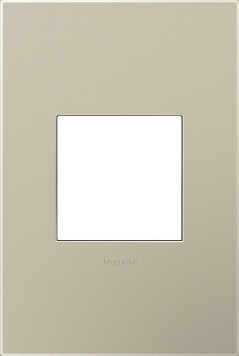 Plastics 1-Gang Wall Plate in Titanium