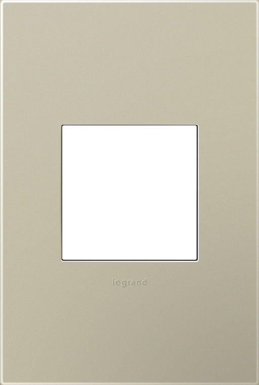 Plastics 1-Gang Wall Plate in Titanium