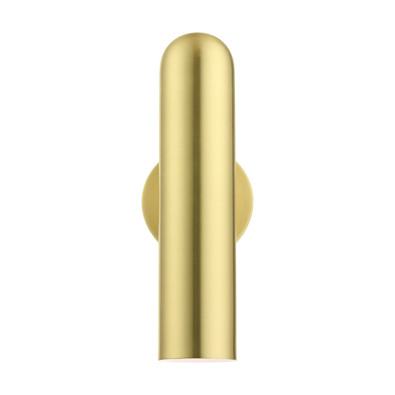 Ardmore ADA Wall Sconce in Satin Brass with Polished Brass Accents