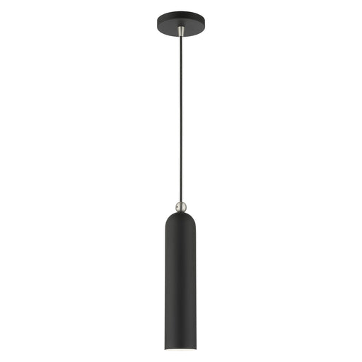 Ardmore Pendant in Black with Brushed Nickel Accents
