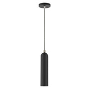 Ardmore Pendant in Black with Brushed Nickel Accents