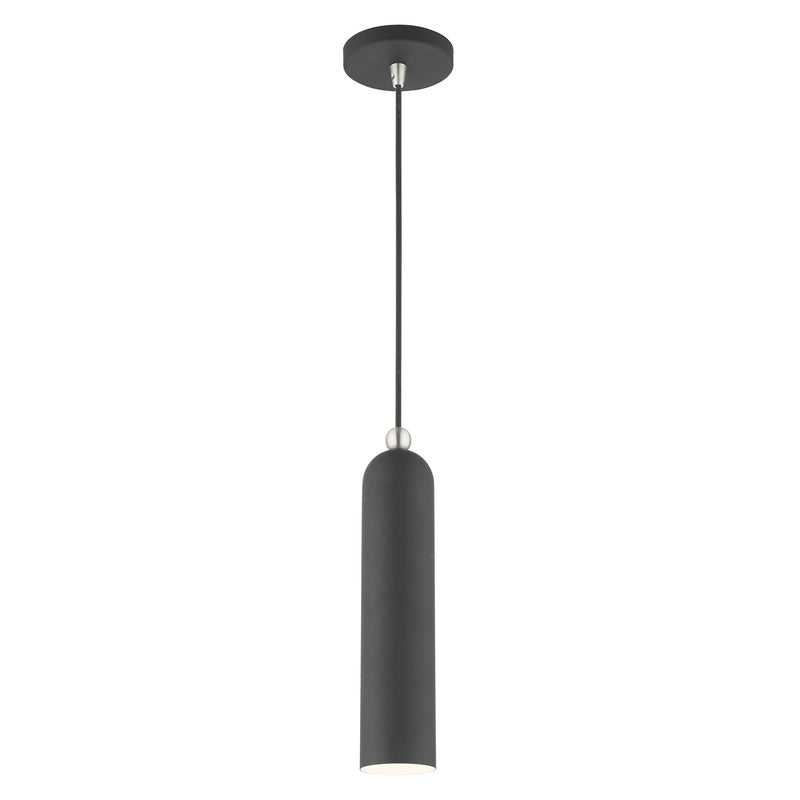 Ardmore Pendant in Scandinavian Gray with Brushed Nickel Accents